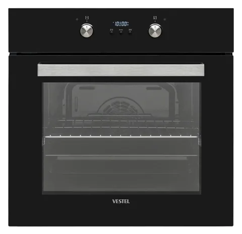Vestel VEB 24056 Design-Glasbackofen schwarz - inkl. 2-fach Teleskopauszug
